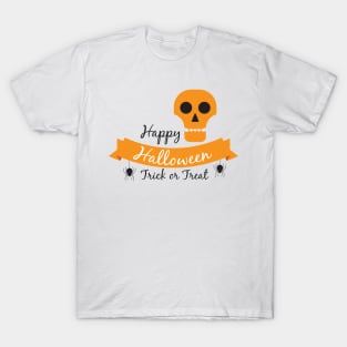 Halloween Skull Banner T-Shirt